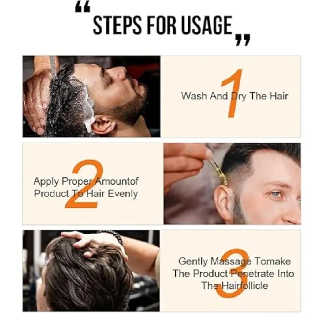 Ajoré PURC Natural Hair Growth Essential Oil — Promotes Hair Density & Scalp Health for Men Women