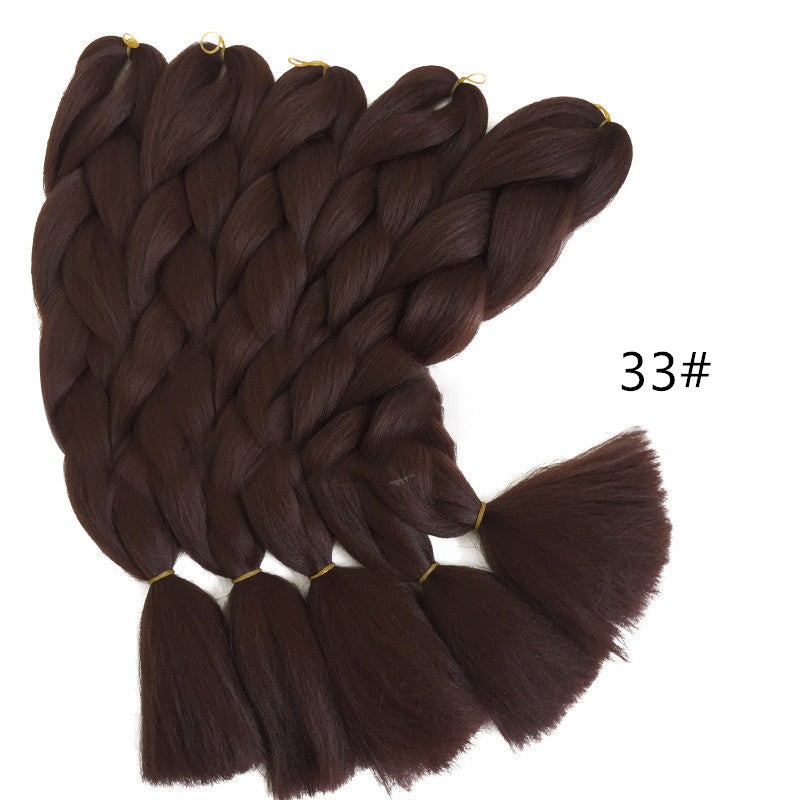 Ajoré African Synthetic Jumbo Braids — Natural Color Dreadlock Crochet Hair Extensions Multiple Colors