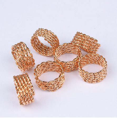 Ajoré DIY Dreadlock Spring Rings Hair Accessories — Metal Hair Jewelry for Locs Braids & Styling