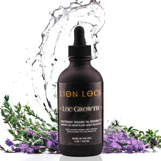 Ajoré Lion Dreadlock Hair Growth Oil — Natural Scalp Treatment for Locs Braids Faux Locs & Sisterlocks
