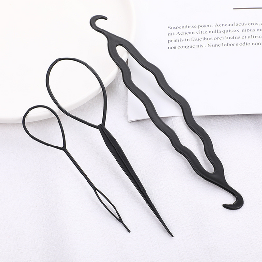 Ajoré Professional Hair Braiding Tool Kit — Hair Disc, Comb, Extension Needle & Hairdressing Set