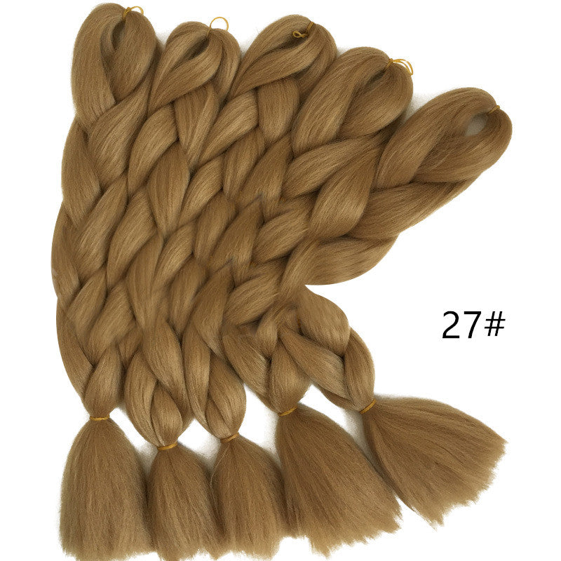 Ajoré African Synthetic Jumbo Braids — Natural Color Dreadlock Crochet Hair Extensions Multiple Colors