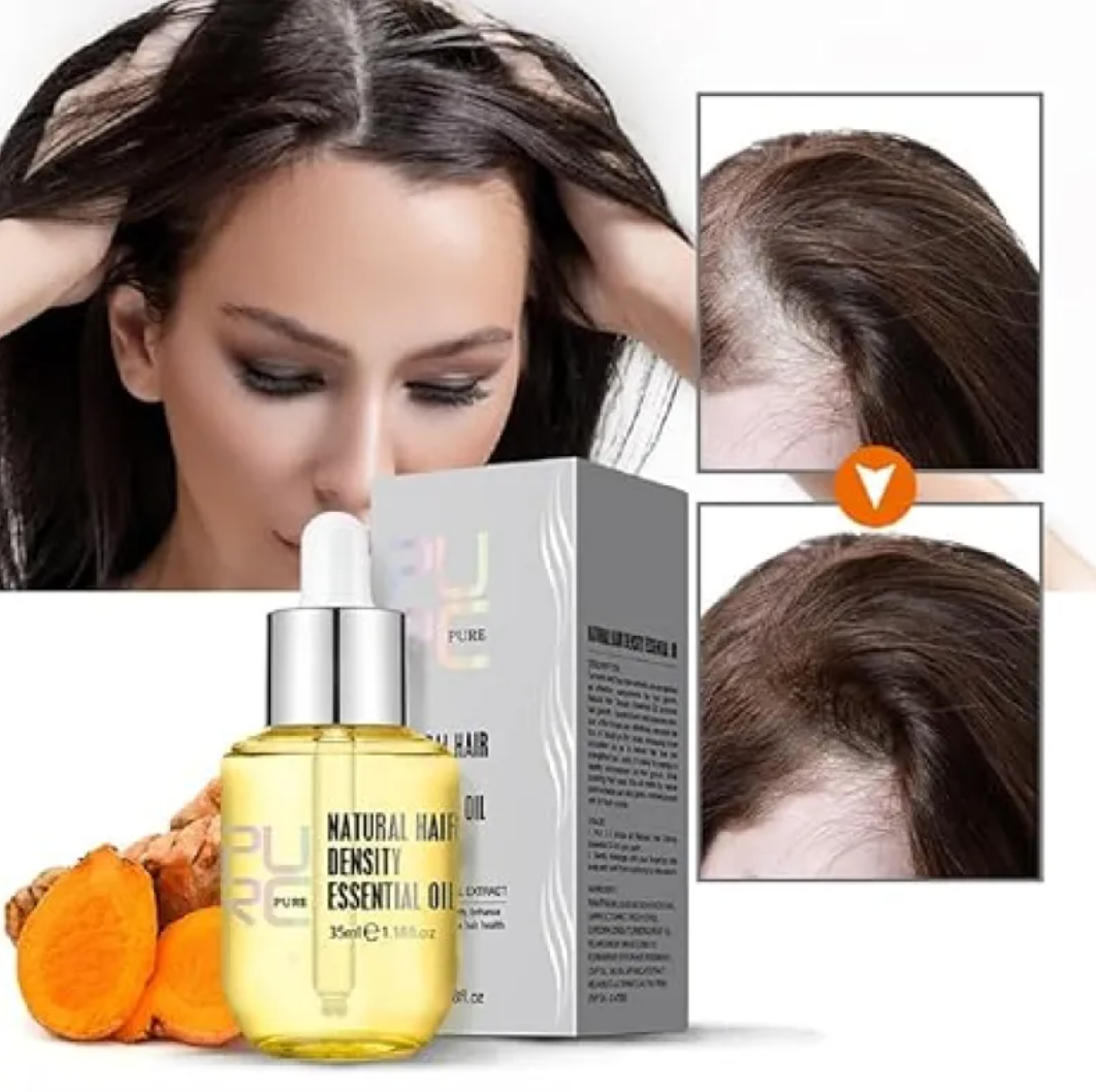 Ajoré PURC Natural Hair Growth Essential Oil — Promotes Hair Density & Scalp Health for Men Women