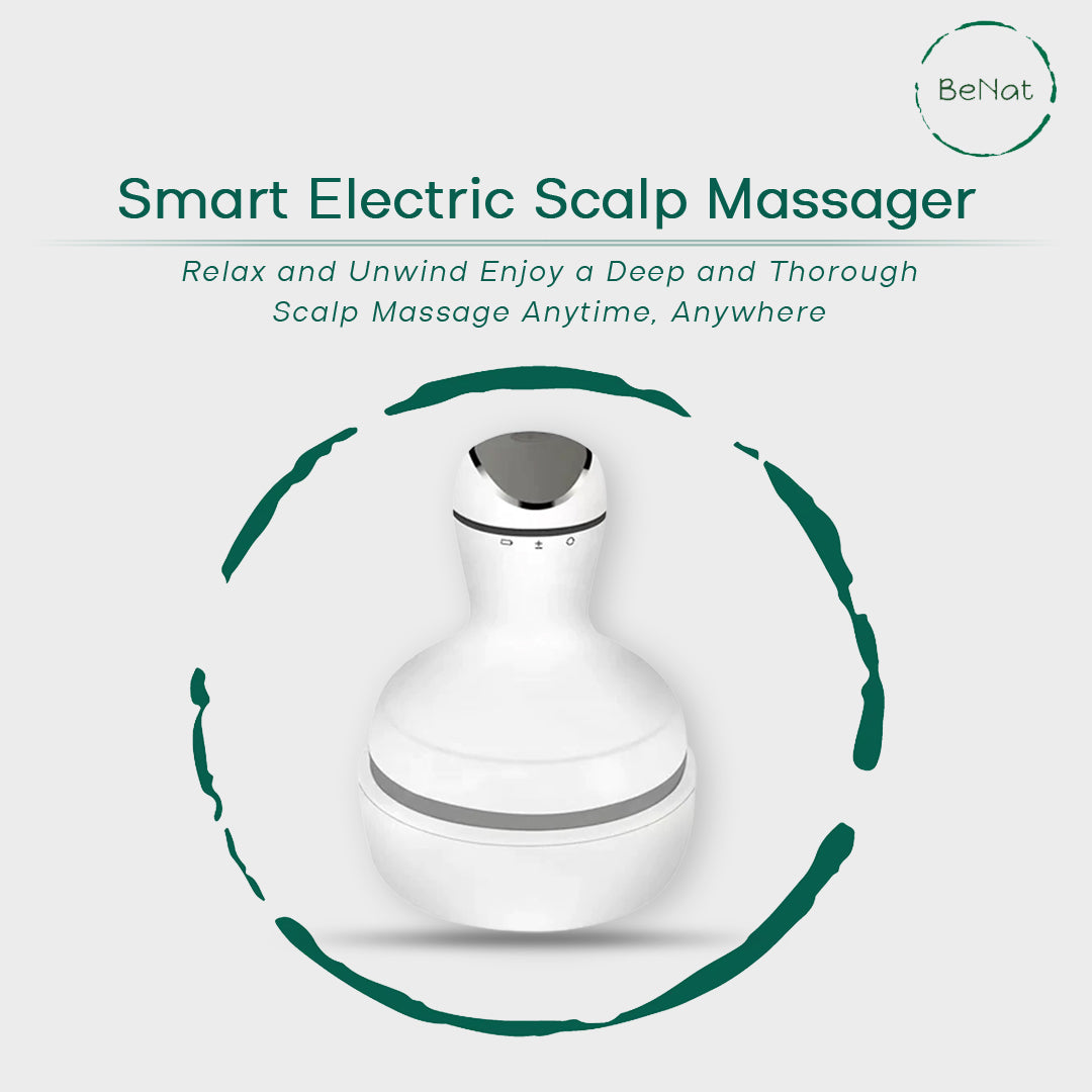 Ajoré Smart Electric Scalp Massager — Wireless Hair Growth Stimulator for Stress Relief & Blood Circulation