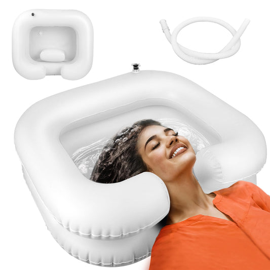 Ajoré Portable Shampoo Bowl — Inflatable Hair Washing Sink for Home Use Dreadlocks & Bedridden Care