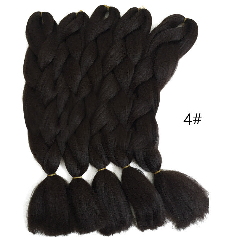 Ajoré African Synthetic Jumbo Braids — Natural Color Dreadlock Crochet Hair Extensions Multiple Colors