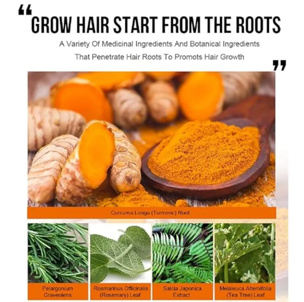 Ajoré PURC Natural Hair Growth Essential Oil — Promotes Hair Density & Scalp Health for Men Women