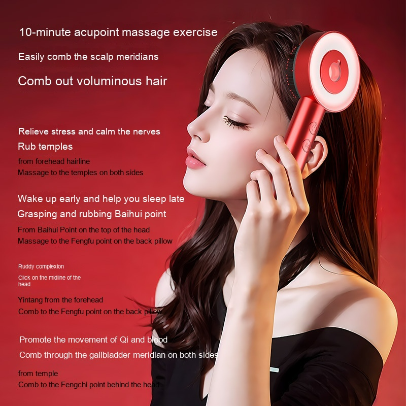 Ajoré Comb Scalp Massager — Electric Hair Growth Massage Comb for Scalp Stimulation & Relaxation