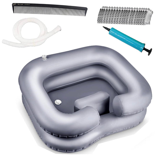 Ajoré Inflatable Hair Washing Basin — Portable Shampoo Bowl for Bedridden Disabled Elderly & Dreadlocks