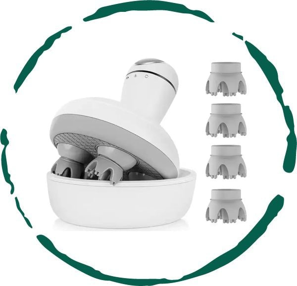 Ajoré Smart Electric Scalp Massager — Wireless Hair Growth Stimulator for Stress Relief & Blood Circulation