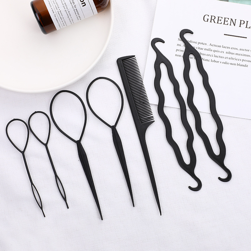 Ajoré Professional Hair Braiding Tool Kit — Hair Disc, Comb, Extension Needle & Hairdressing Set