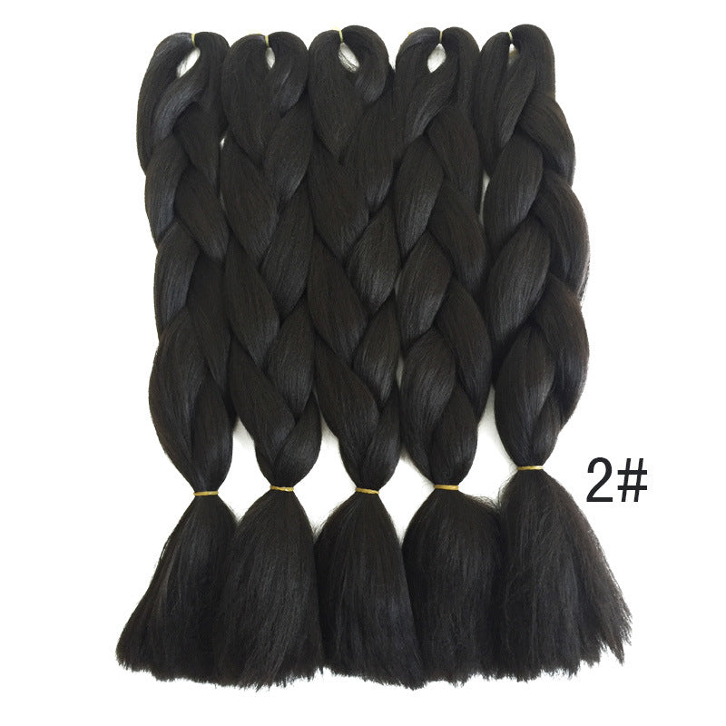 Ajoré African Synthetic Jumbo Braids — Natural Color Dreadlock Crochet Hair Extensions Multiple Colors