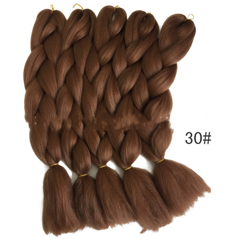Ajoré African Synthetic Jumbo Braids — Natural Color Dreadlock Crochet Hair Extensions Multiple Colors