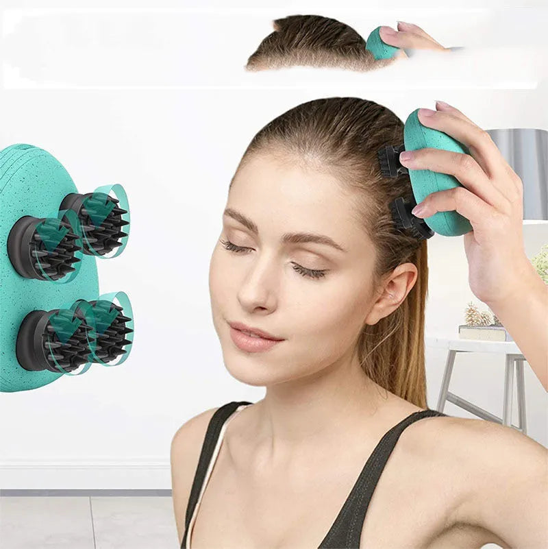 Ajoré Automatic Air Pressure Scalp Massager — Electric Head Massage Device for Stress Relief & Hair Growth