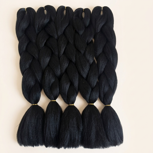 Ajoré African Synthetic Jumbo Braids — Natural Color Dreadlock Crochet Hair Extensions Multiple Colors