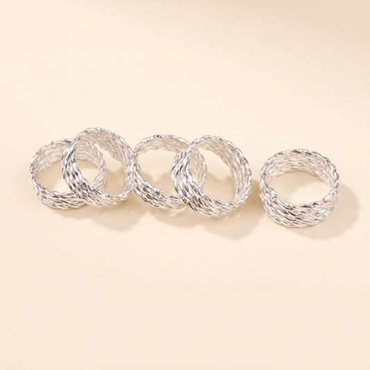 Ajoré DIY Dreadlock Spring Rings Hair Accessories — Metal Hair Jewelry for Locs Braids & Styling