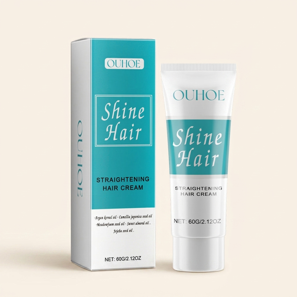 Ajoré Hair Straightening Cream — Leave-In Smooth Straight Hair Film with Natural Oils