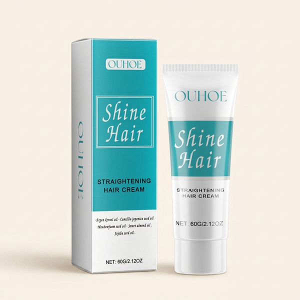 Ajoré Hair Straightening Cream — Leave-In Smooth Straight Hair Film with Natural Oils