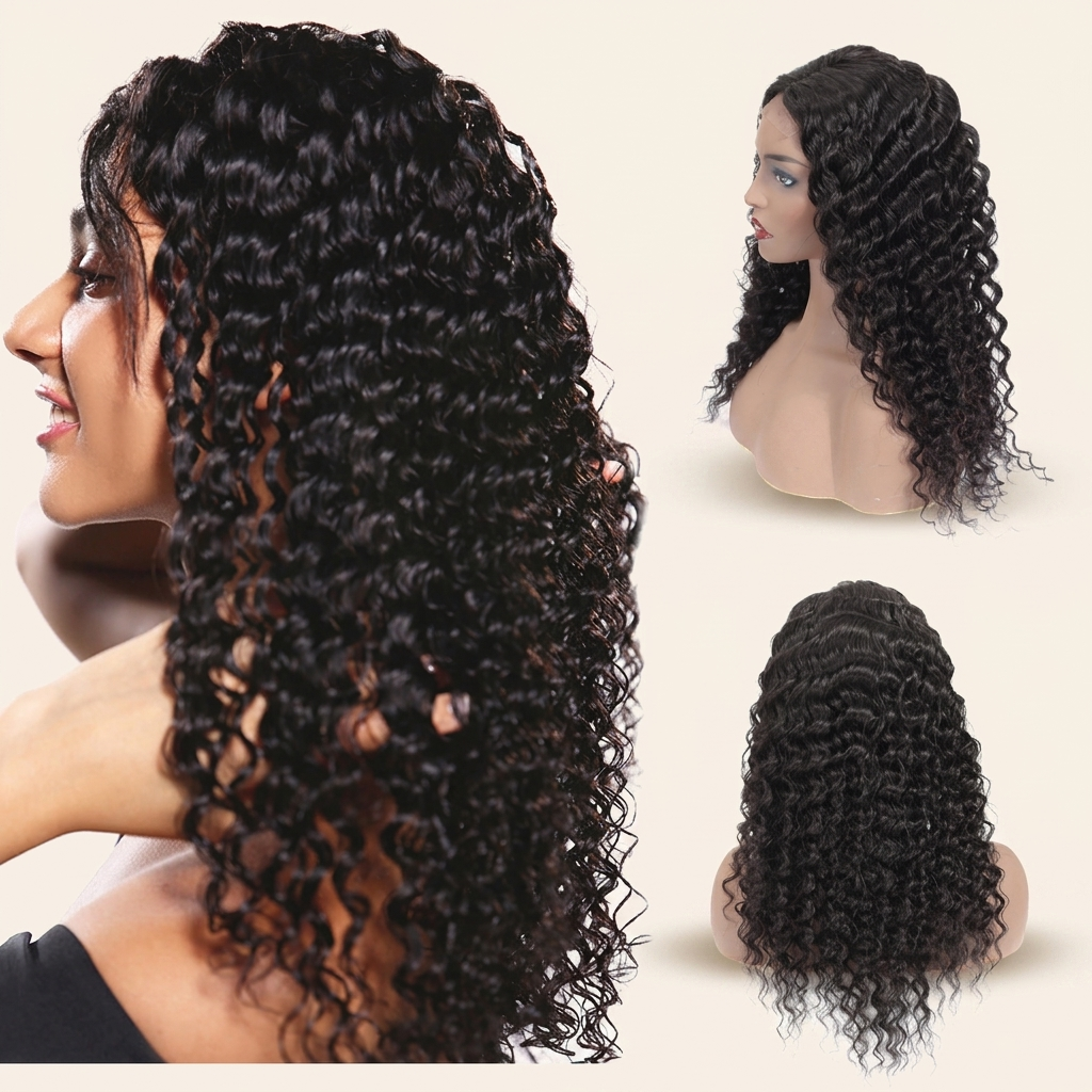 Ajoré European Human Hair Lace Front Wig — Natural Color Full Density Real Hair Wig Women