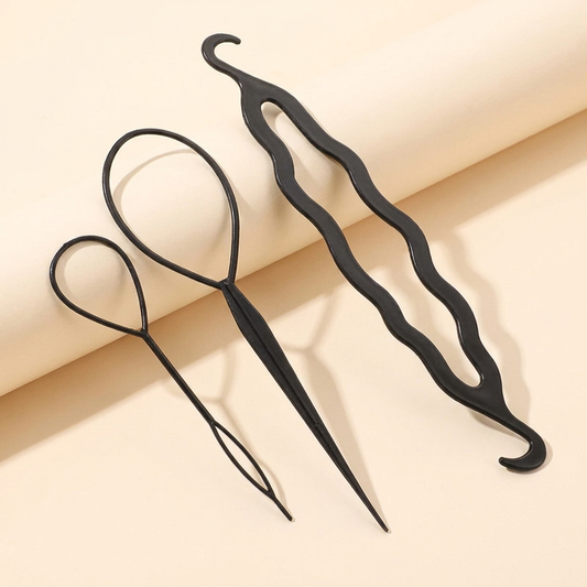 Ajoré Professional Hair Braiding Tool Kit — Hair Disc, Comb, Extension Needle & Hairdressing Set