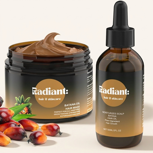 Ajoré Batana Oil Hair Growth Bundle — 100% Organic Pure Batana Oil & Mask Treatment for Thinning Hair