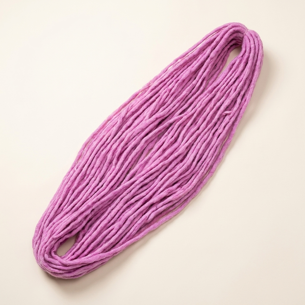 Ajoré Purple Pink Wool Dreadlock Extensions — Double Ended Soft Lightweight Dreads for Women 20 Inch