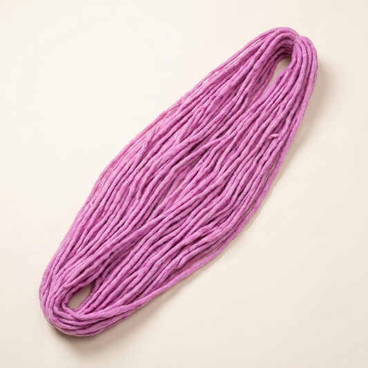 Ajoré Purple Pink Wool Dreadlock Extensions — Double Ended Soft Lightweight Dreads for Women 20 Inch